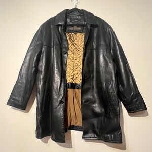 Andrew Marc New York FIRST CLASS Men’s Lined Soft Leather Jacket Coat Size Large